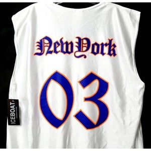 Iceboat Original Y2K Basketball Jersey New York #03 StreetBall Wear Mens XL USA!